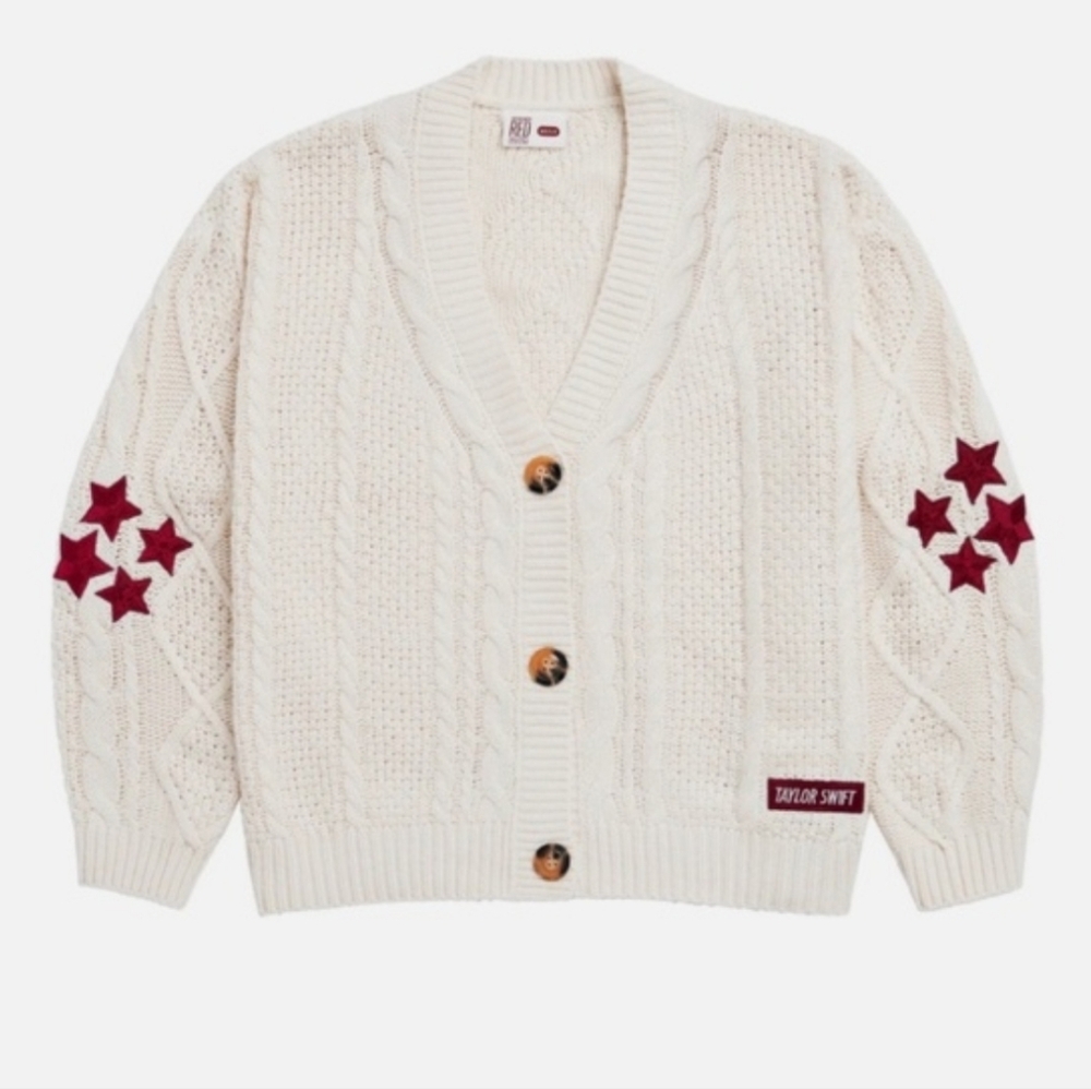 Taylor Swift Red Cardigan Size M/L NEW - Picture 3 of 7